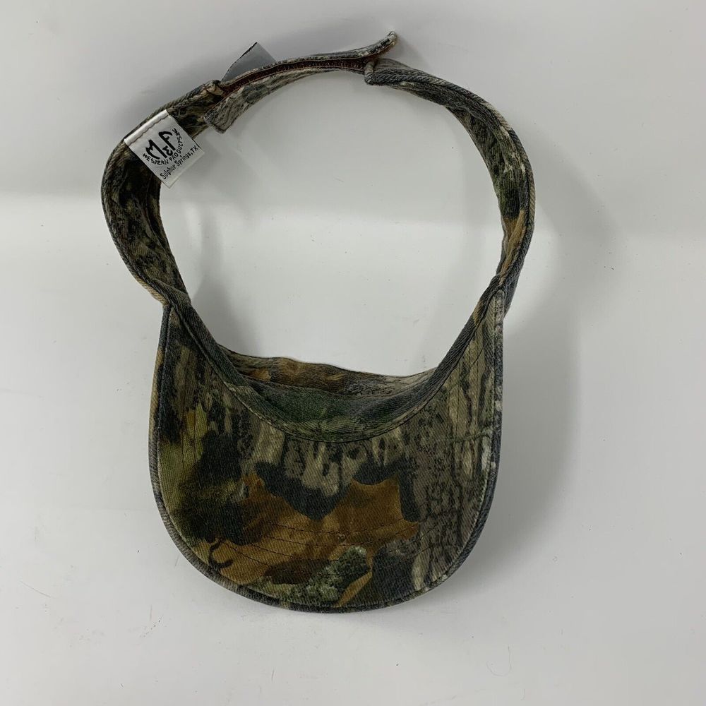 Justin Boots Camouflage Embroidered Western Farm Visor Hat Cap Adjustable - Picture 5 of 7